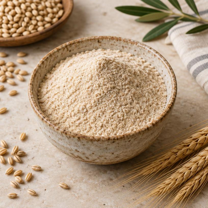 Toasted organic barley flour